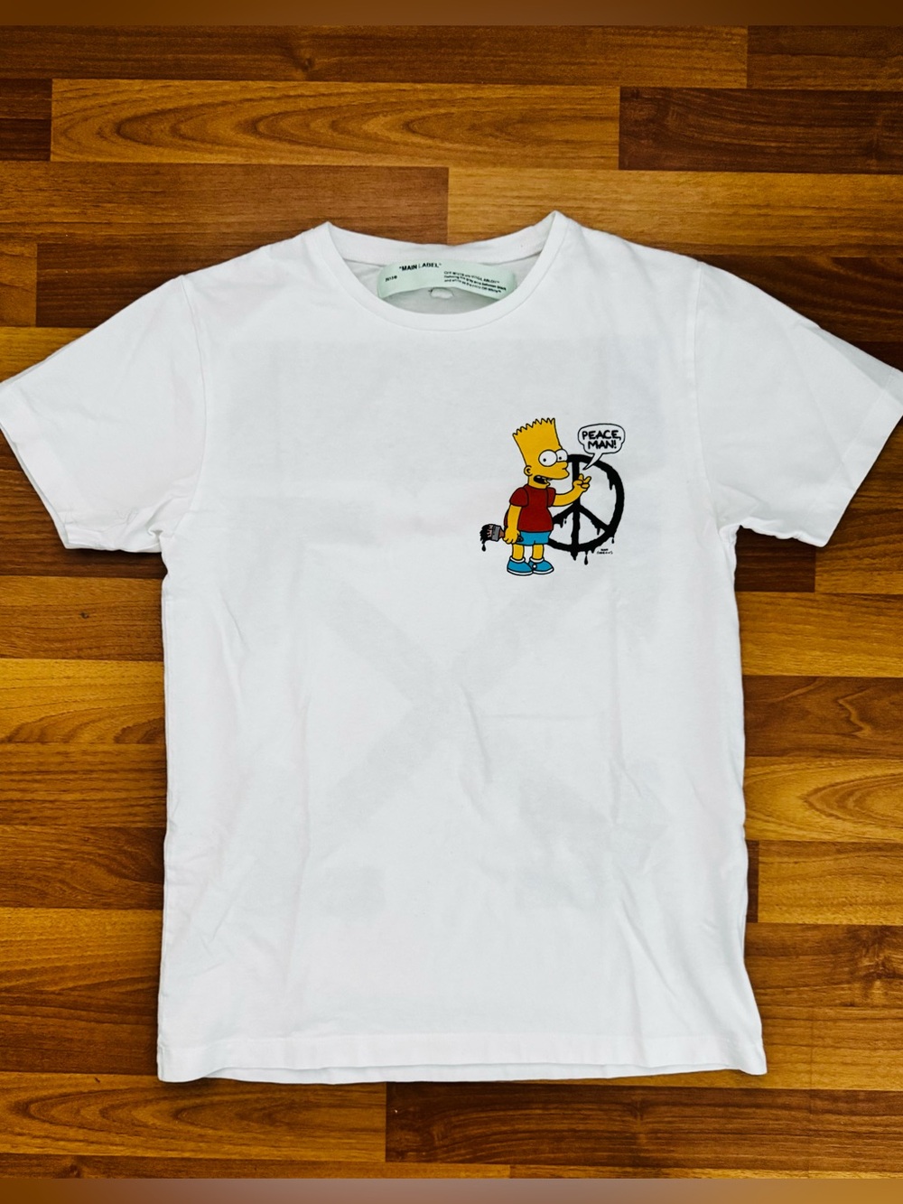 Off-White Bart Simpson Peace Tee for Juniors